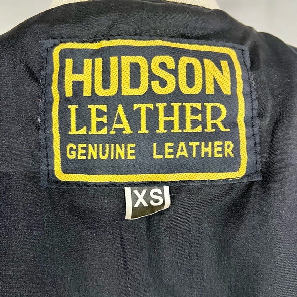 Vintage Hudson Leather Vest Size XS - Picture 4 of 4